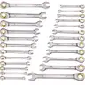 BRAND NEW SET OF 24 STANDARD &#x26; METRIC RATCHET RATCHETING WRENCHES - CAN SHIP!!