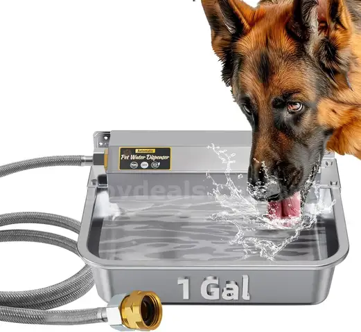 BRAND NEW 1 GALLON AUTOMATIC PET ANIMAL WATER DISPENSER FARM DOG CAT SHEEP CHICKEN - CAN SHIP!!!