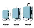 BRAND NEW SET OF TRAVELHOUSE 3 PIECE HARDSHELL LUGGAGE SET - CHOICE OF 7 COLORS!! - CAN SHIP!!!