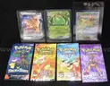LOT OF 3 POKEMON TRADING CARDS AND 4 WRAPPERS - CAN SHIP!!!
