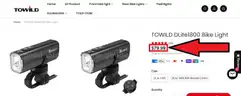 BRAND NEW DLITE 1800 SMART BIKE BICYCLE FLOOD &#x26; FOCUSED BEAM LIGHT - CAN SHIP!!!
