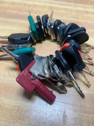 Brand New 42-Piece Set of Heavy Equipment Keys - Caterpillar, Kubota, John Deere - Will Ship MA