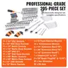 BRAND NEW 205 PIECE HEAVY DUTY 1/2, 3/8 &#x26; 1/4 INCH STANDARD &#x26; METRIC SOCKET SET - CAN SHIP!!