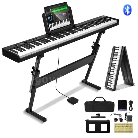 BRAND NEW 88 KEY ELECTRONIC KEYBOARD /PIANO WITH STAND AND CARRY BAG - CAN SHIP!!!