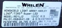 BRAND NEW WHELEN HARLEY DAVIDSON HD FLHP FLHTP MOTORCYCLE LED FRONT LIGHT POLICE FIRE EMS - CAN SHIP!!!