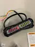 4 RED WHITE SPLIT SURFACE MOUNT LED FLASHING LIGHTS- CAN SHIP!!! MA