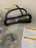 4 RED WHITE SPLIT SURFACE MOUNT LED FLASHING LIGHTS- CAN SHIP!!! MA