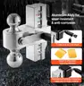 BRAND NEW 15,000 LB 6INCH DROP ADJUSTABLE TRAILER TOW TOWING HITCH MULTIPLE BALL SIZES - CAN SHIP!!!