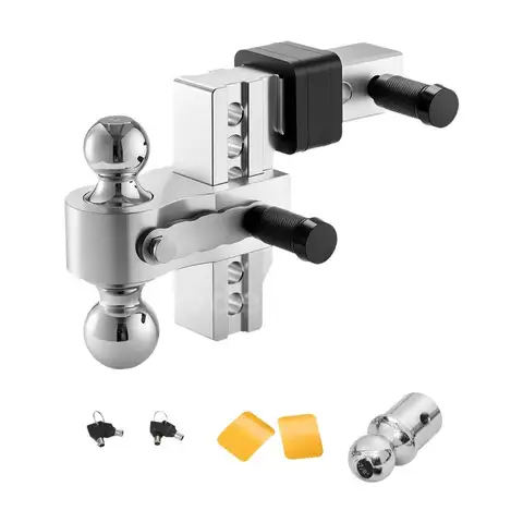 BRAND NEW 15,000 LB 6INCH DROP ADJUSTABLE TRAILER TOW TOWING HITCH MULTIPLE BALL SIZES - CAN SHIP!!!