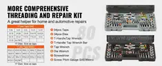 BRAND NEW SAE (STANDARD) AND METRIC 80 PIECE TAP &#x26; DIE SET - CAN SHIP!!!