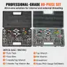 BRAND NEW SAE (STANDARD) AND METRIC 80 PIECE TAP &#x26; DIE SET - CAN SHIP!!!