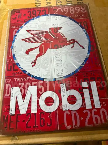 MOBIL METAL SIGN - CAN SHIP!!!