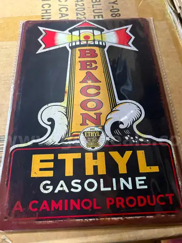 BEACON GASOLINE METAL SIGN - CAN SHIP!!!