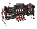 BRAND NEW HEAVY DUTY POWER TOOL WALLRACK WITH POWER STRIP FOR CHARGERS - CAN SHIP!!!