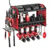 BRAND NEW POWER TOOL WALL RACK WITH POWER STRIP FOR CHARGERS - CAN SHIP!!!