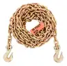 PAIR OF BRAND NEW 20 FOOT 5/16&#x22; DOT CERT BINDER / TOW CHAINS WITH HOOKS - CAN SHIP!!