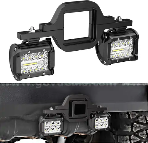 BRAND NEW SET OF LED OFF ROAD LIGHTS WITH TOW TOWING HITCH MOUNT - WILL SHIP!!