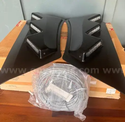 BRAND NEW PAIR OF WHELEN OUTER EDGE PILLAR MOUNT IONS DOR DODGE DURANGO POLICE FIRE EMS - WILL SHIP!!