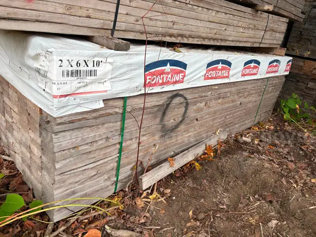 BUNK OF 189 2X6X10ft DIMENSIONAL LUMBER BOARDS!! - CONSTRUCTION - CRAFTS - BUILDING - LOCAL PICKUP ONLY! MA