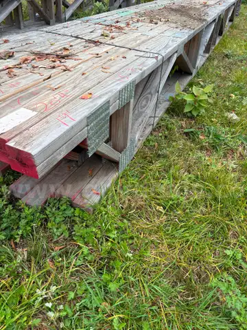 FLOOR BEAMS TRUSSES WOOD LOT OF 9 - LOCAL PICKUP! MA