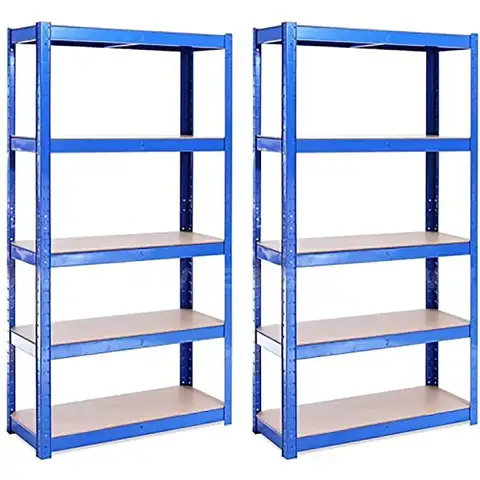 NEW G-Rack 5-Tier Garage Shelving Unit, 30&#x22; x 12&#x22; x 59&#x22;, Blue, 2 Count - CAN SHIP!!!