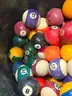 POOL TABLE BILLIARDS BALLS LOT VINTAGE - CAN SHIP!! MA