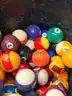 POOL TABLE BILLIARDS BALLS LOT VINTAGE - CAN SHIP!! MA
