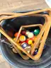 POOL TABLE BILLIARDS BALLS LOT VINTAGE - CAN SHIP!! MA