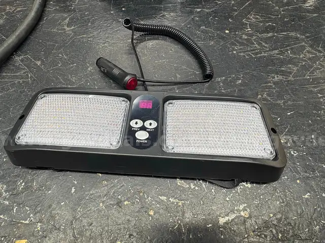 AMBER SUN VISOR EMERGENCY LIGHT - WILL SHIP!!