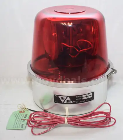 BRAND NEW VINTAGE TRI-LITE RF6 DUAL BULB PAR-46 BEACON ROTATOR EMERGENCY LIGHT FIRE EMS POLICE - CAN SHIP!!!