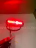 4 RED RED SPLIT SURFACE MOUNT LED FLASHING LIGHTS- CAN SHIP!!! MA