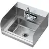 BRAND NEW STAINLESS STEEL COMMERCIAL BAR HAND WASH SINK WITH FAUCET AND SPLASH GUARDS - CAN SHIP!!!