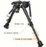 BRAND NEW FOLDING RIFLE BI-POD BIPOD HUNTING MILITARY AR-15 - CAN SHIP!!