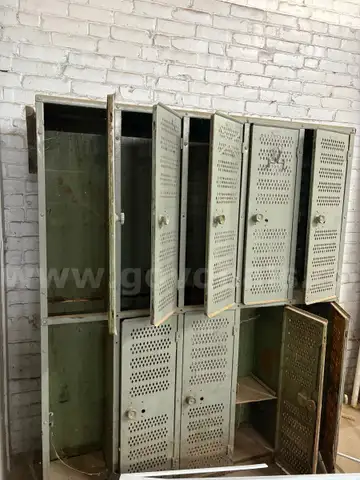 SET OF OLD METAL LOCKERS - LOCAL PICKUP ONLY! MA