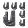 SET OF 6 BRAND NEW WELD ON CHAIN GRAB HOOKS TOW TOWING FLATBED OFF ROAD - CAN SHIP!!