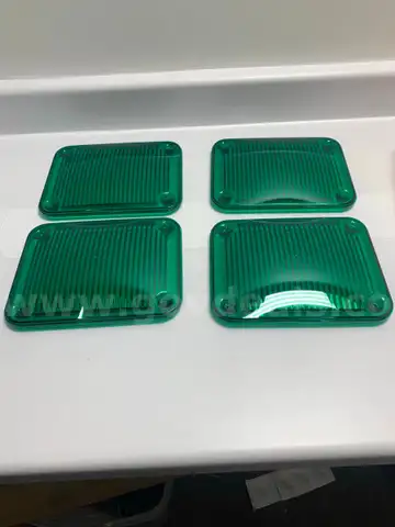 FOUR BRAND NEW GREEN LENSES FOR WHELEN 900 - WILL SHIP!!