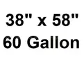 2 FIFTY (50) COUNT ROLLS OF 60 GALLON HEAVY DUTY COMMERCIAL TRASH BAGS CAN LINERS - CAN SHIP!!!