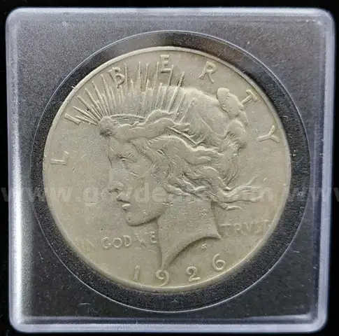REAL SILVER 1926 LIBERTY PEACE DOLLAR COIN US U.S. UNITED STATES CURRENCY MONEY - WILL SHIP!!