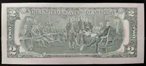 UNCIRCULATED $2 BILL DOUBLE DEFECT MISCUT MISPRINT US U.S. UNITED STATED MONEY CURRENCY!!! - CAN SHIP!!!