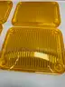 FOUR BRAND NEW AMBER AMBULANCE LENSES FOR WHELEN 900 - WILL SHIP!!