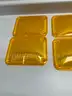 FOUR BRAND NEW AMBER AMBULANCE LENSES FOR WHELEN 900 - WILL SHIP!!