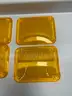 FOUR BRAND NEW AMBER AMBULANCE LENSES FOR WHELEN 900 - WILL SHIP!!