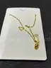 MICKEY MOUSE DISNEY GOLD COLORED NECKLACE JEWELRY - CAN SHIP!! MA