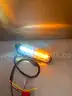 4 AMBER WHITE SPLIT SURFACE MOUNT LED FLASHING LIGHTS- CAN SHIP!!! MA
