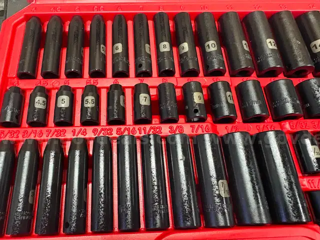 50 PC IMPACT QUARTER INCH SOCKET SET - SHIPPING ONLY - MA