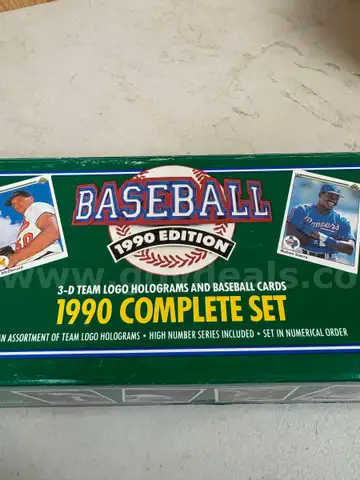 BOX LOT FULL OF MLB BASEBALL SPORTS TRADING CARDS 1990 UPPER DECK - SHIPPING ONLY - MA
