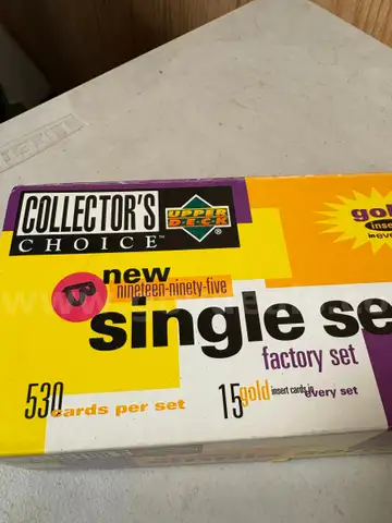 BOX LOT FULL OF MLB BASEBALL SPORTS TRADING CARDS 1995 UPPER DECK - SHIPPING ONLY - MA