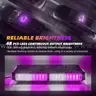 BRAND NEW PURPLE / WHITE LED MAGNET MOUNT MINI LIGHT BAR LIGHTBAR FIRE EMS POLICE SECURITY FUNERAL - SHIP ONLY