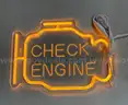 LED NEON STYLE CHECK ENGINE WALL LIGHT - CAN SHIP!!!