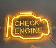 LED NEON STYLE CHECK ENGINE WALL LIGHT - CAN SHIP!!!